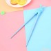 TOPmountain 1 Pair Kids Chopsticks Helper Learning Trainers Cartoon Rabbit Fun Cute Chopsticks Gift Light Blue - B07C4WGSSD